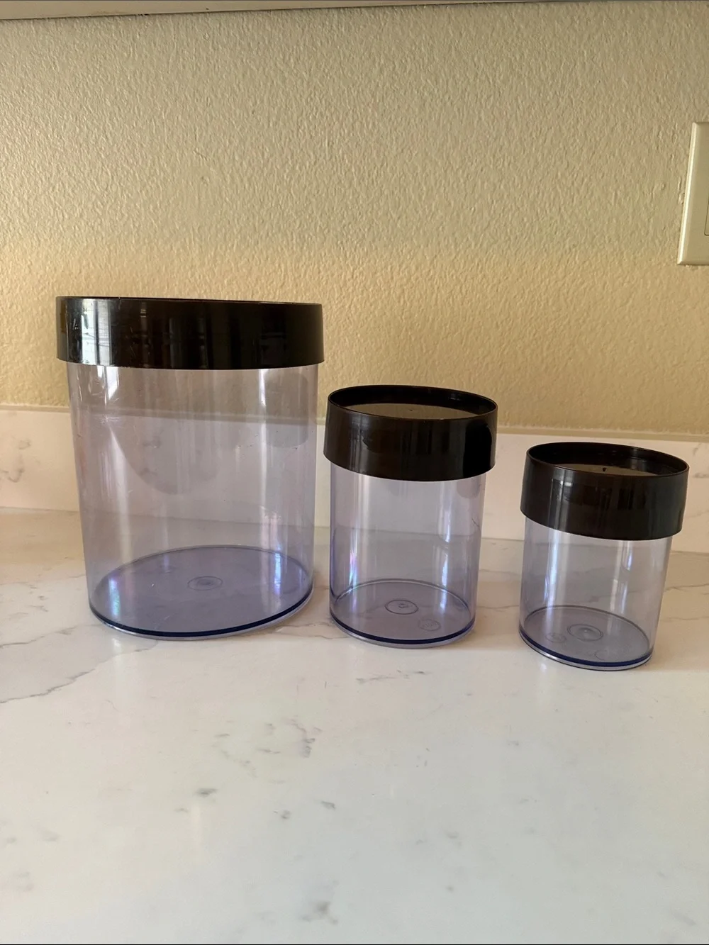 Vintage 70’s Erik Kold Plast Containers Set of 3 Made in Denmark